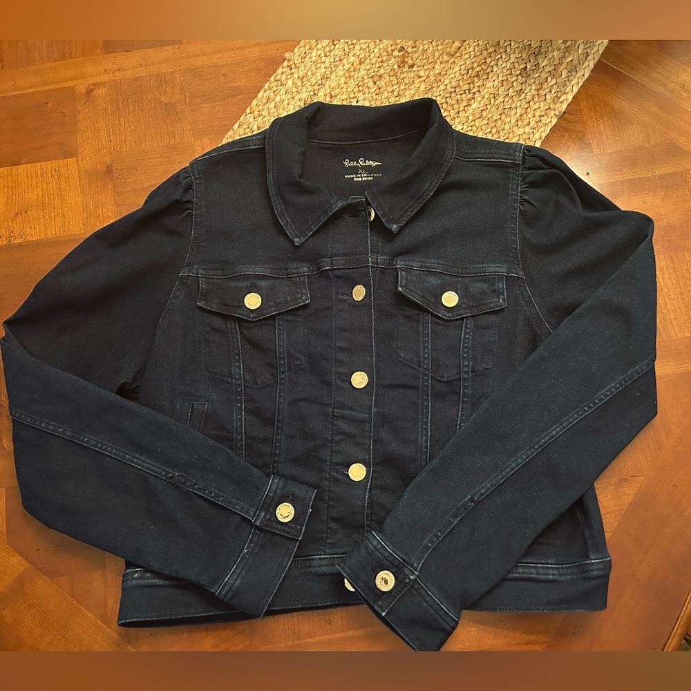 Lilly Pulitzer Blue Jean Jacket Classic Denim Style